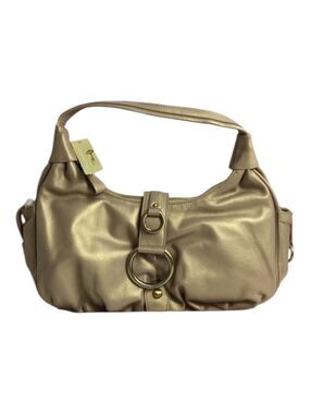 Michael Rome Designs Gold Italian Leather Hobo Bag NWT Vintage
